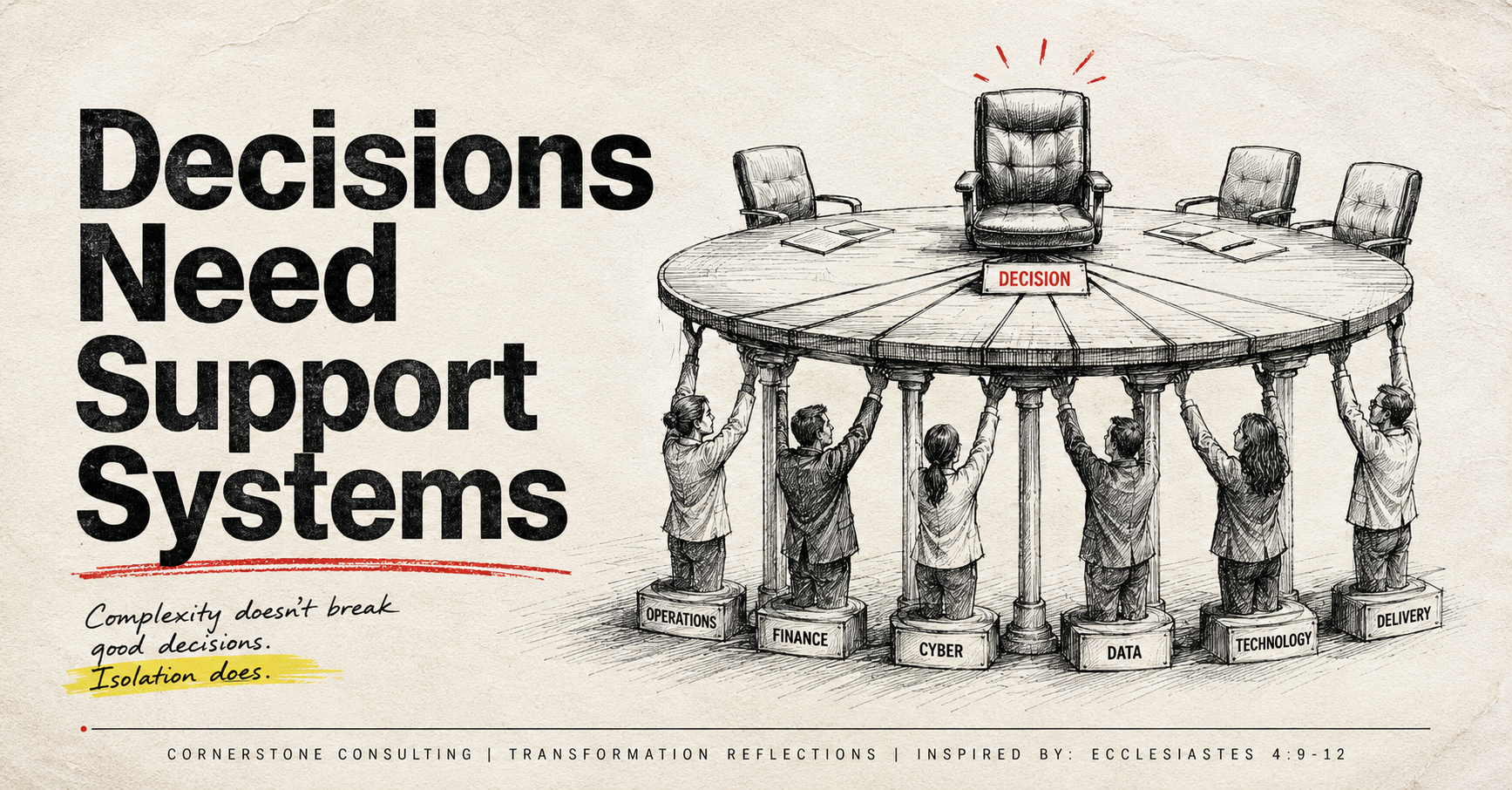 Transformation Reflection: Decision Rights Need Teamwork