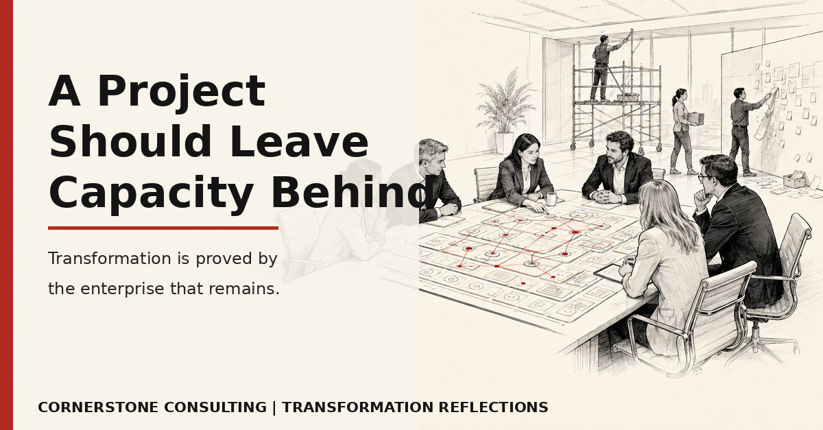 Transformation Reflection: Transformation Is Not the Project