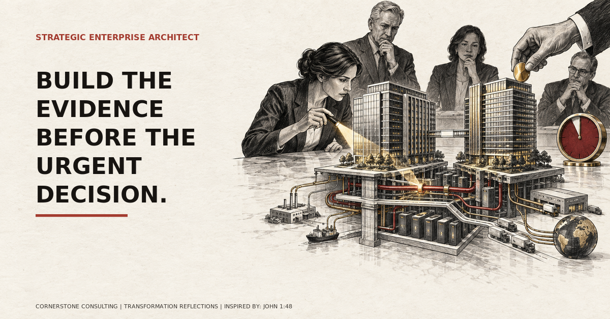 EA Reflection: Build the Evidence Before the Urgent Decision
